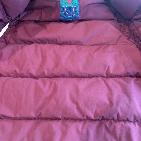 VINTAGE ST. JOHNS BAY Men’s Rugged Wear Burgundy Down Collared‎ Vest 90s Y2K XL - Picture 9 of 15